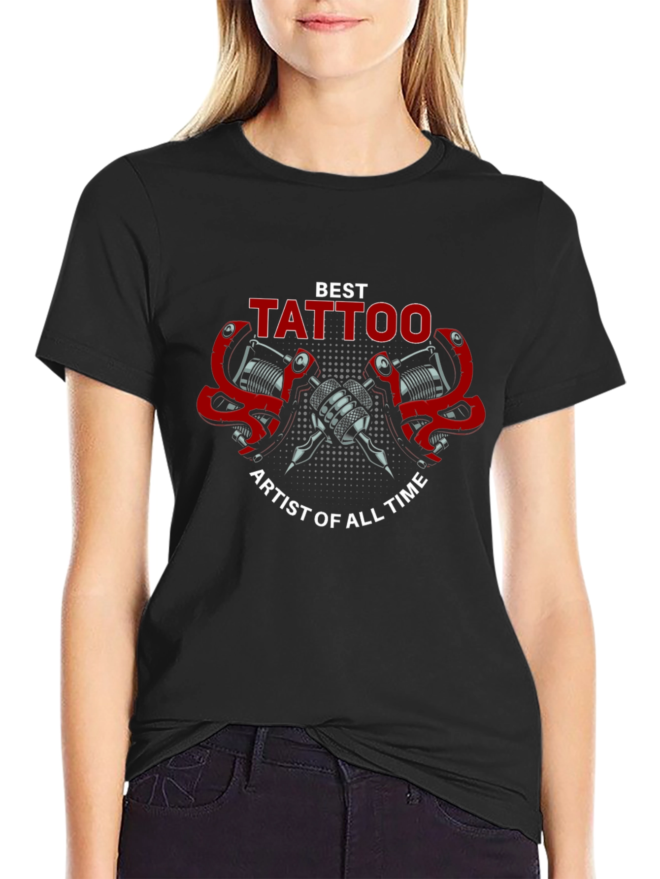 Best Tattoo Artist T-Shirt - Black Cotton Tee