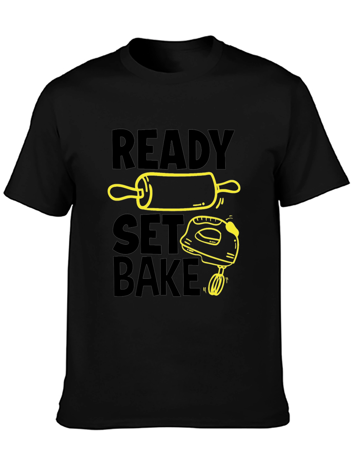 Ready Set Bake Black T-Shirt