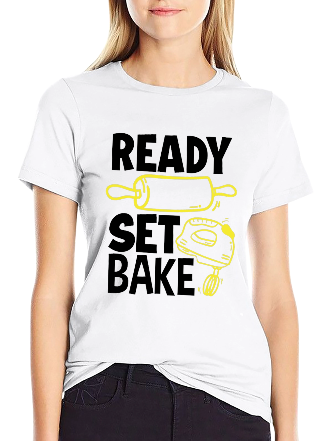 Ready Set Bake Black T-Shirt