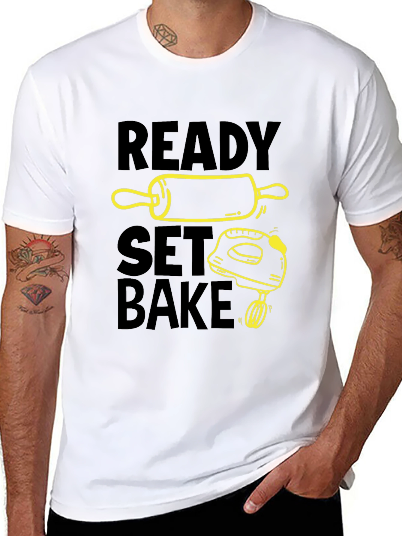 Ready Set Bake Black T-Shirt