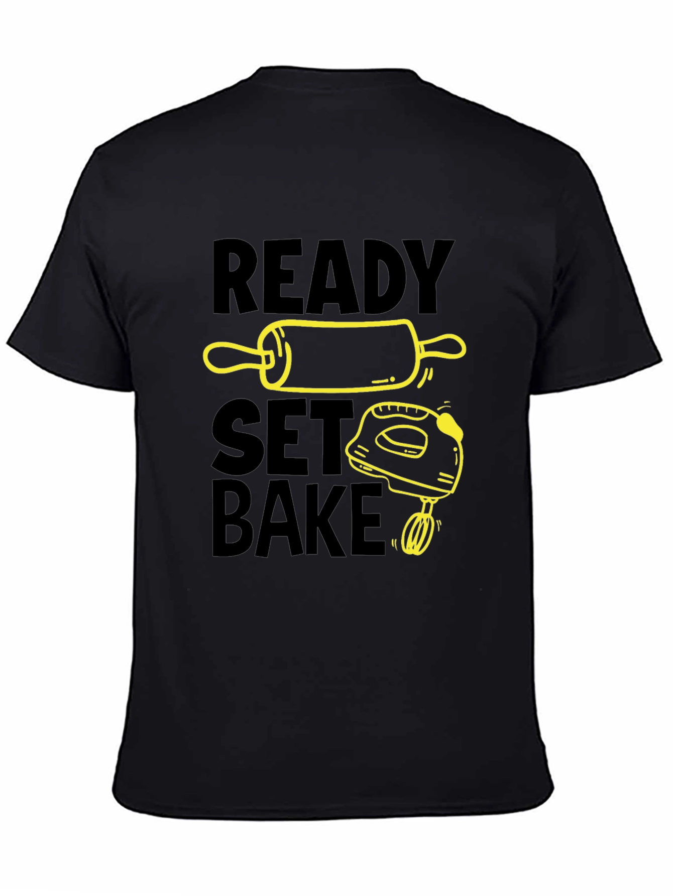 Ready Set Bake Black T-Shirt