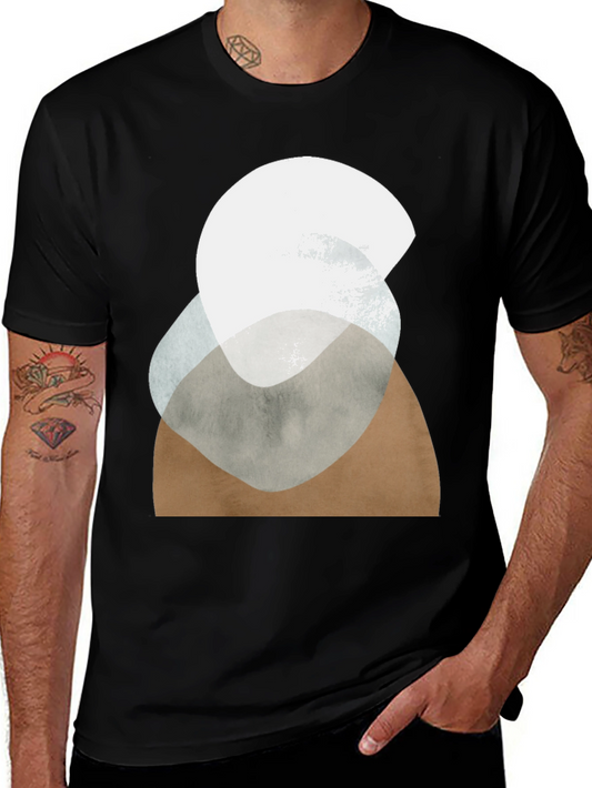 Abstract Geometric Graphic Tee - Modern Art T-Shirt
