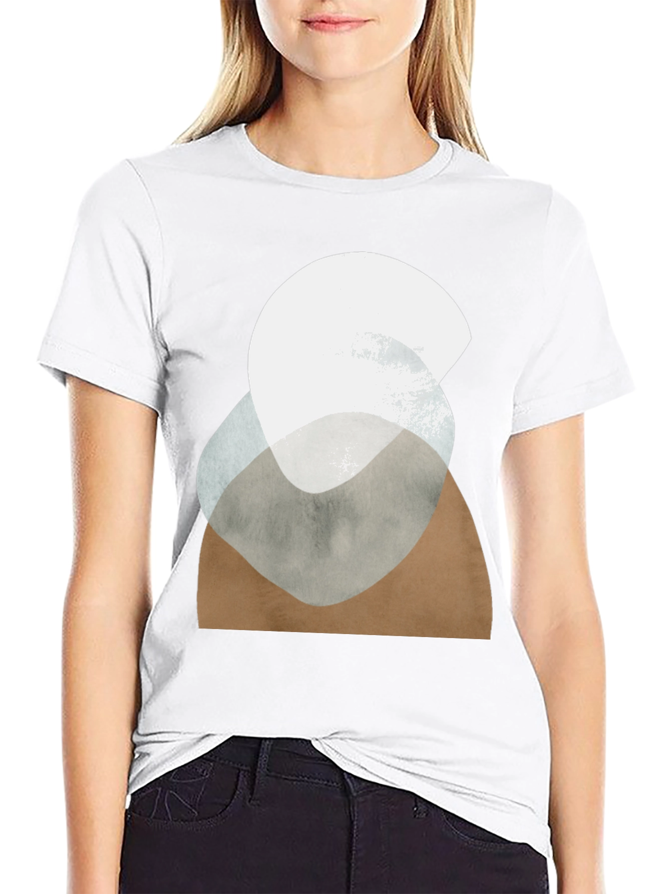 Abstract Geometric Graphic Tee - Modern Art T-Shirt