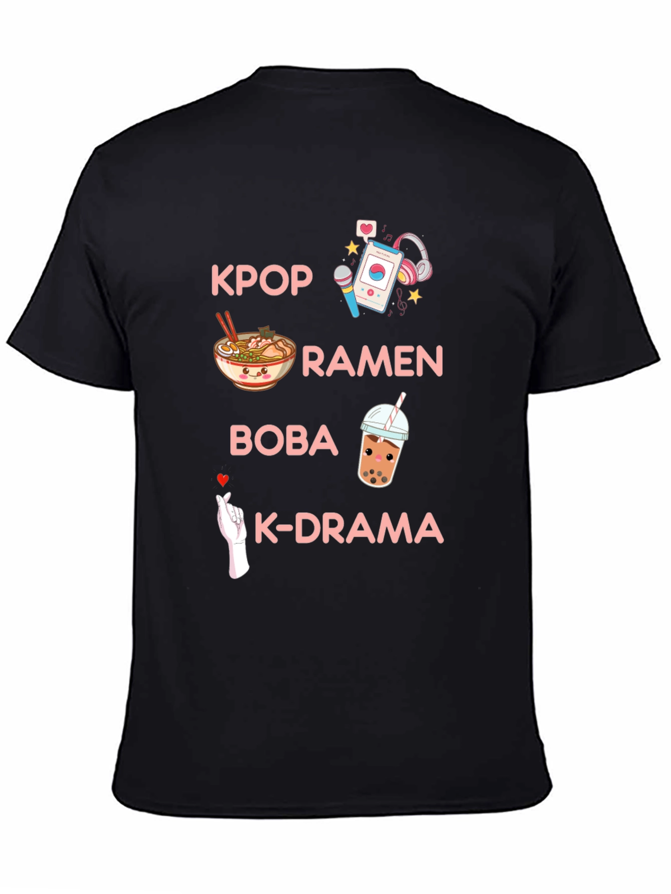 K-Pop Ramen Bubble Tea Graphic Tee