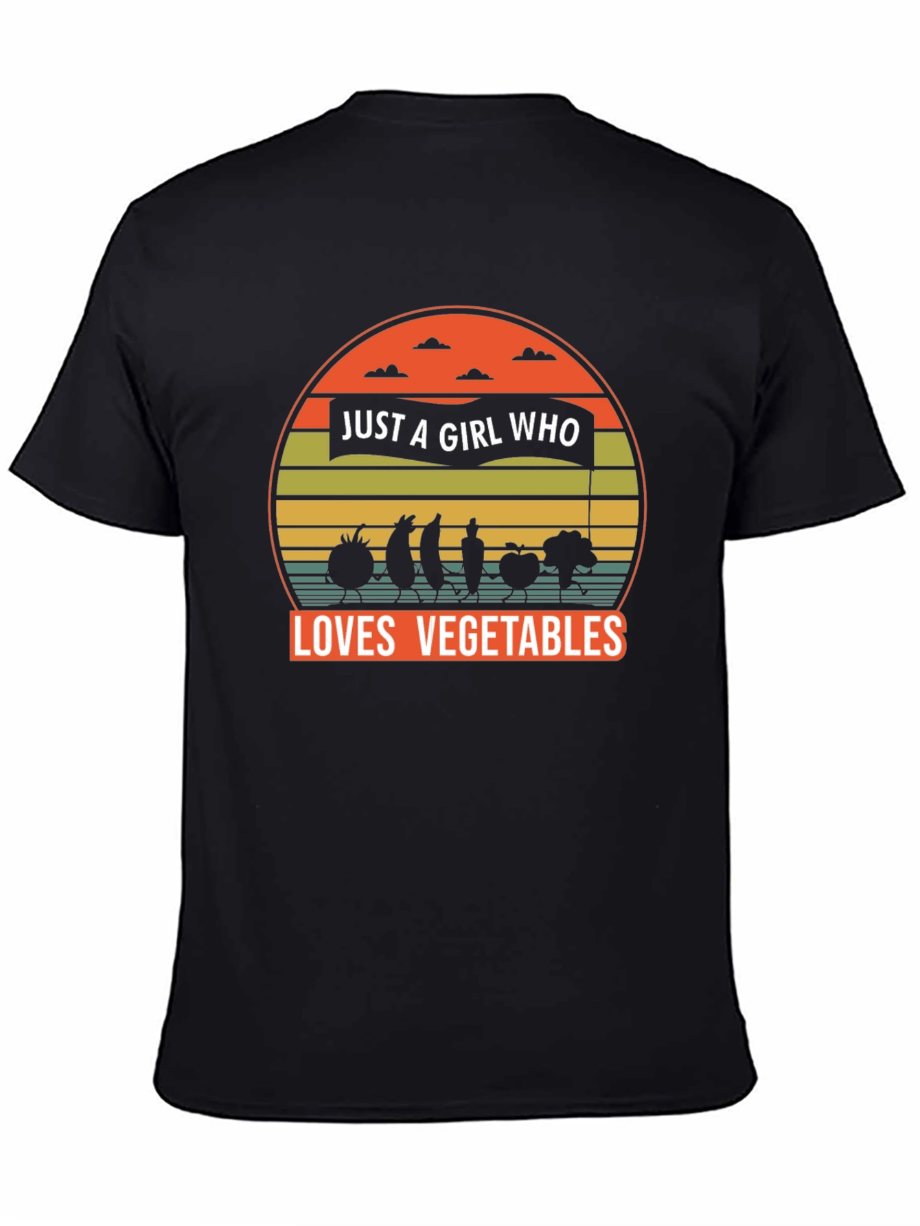 Just A Girl Who Loves Vegetables Graphic Tee