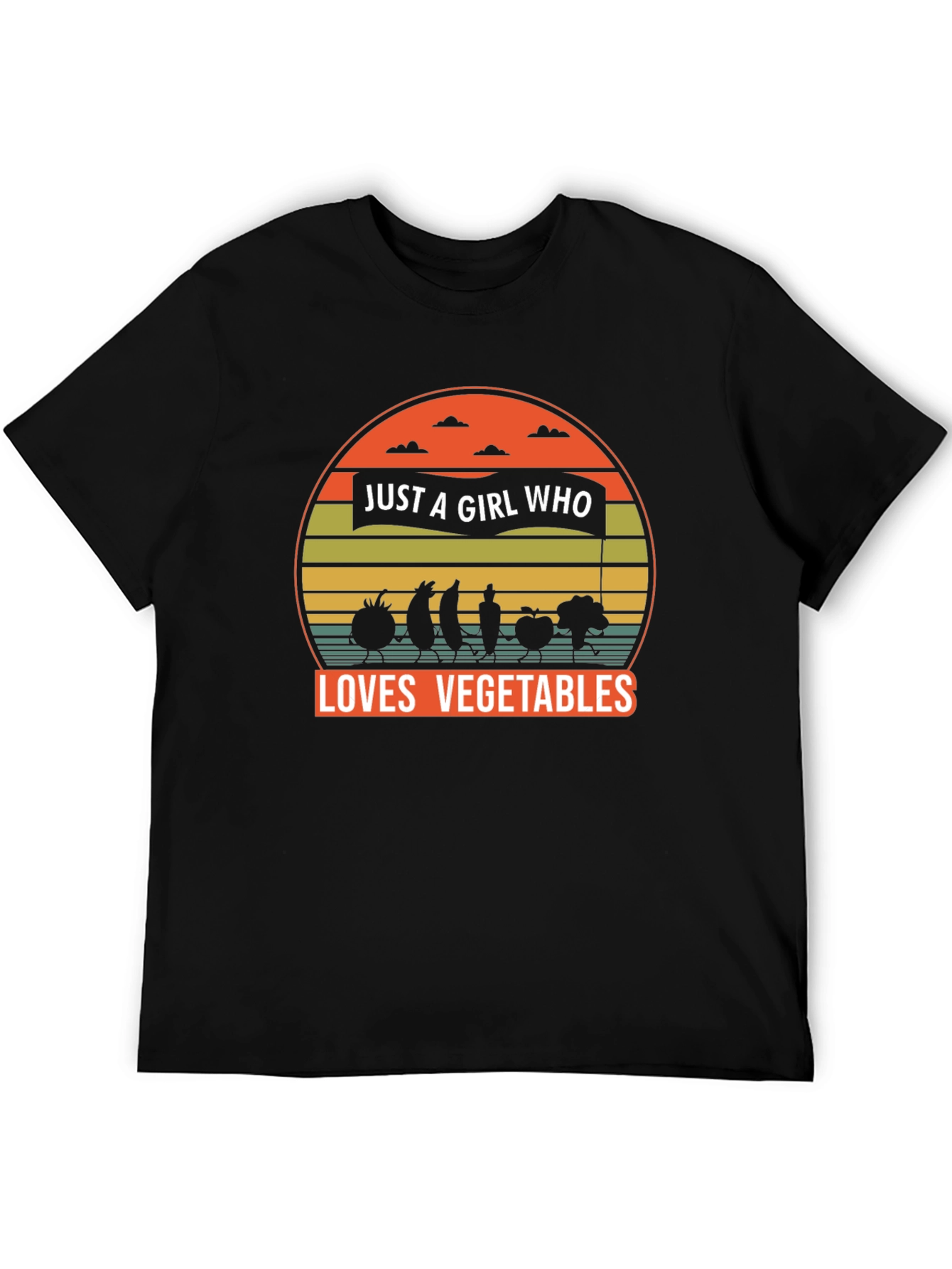 Just A Girl Who Loves Vegetables Graphic Tee