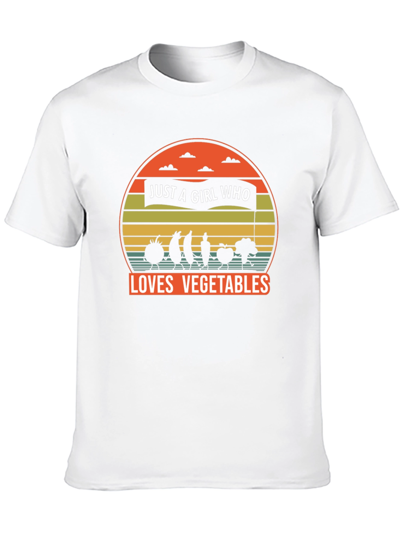 Just A Girl Who Loves Vegetables Graphic Tee