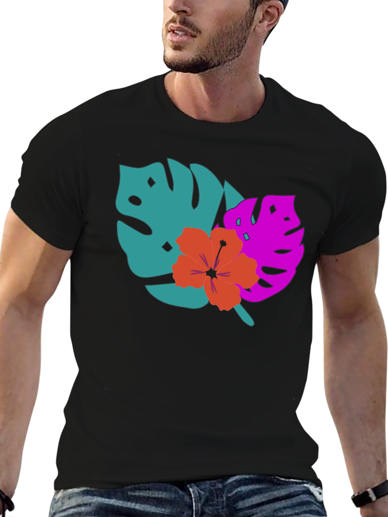 Tropical Graphic Tee - Island Vibes