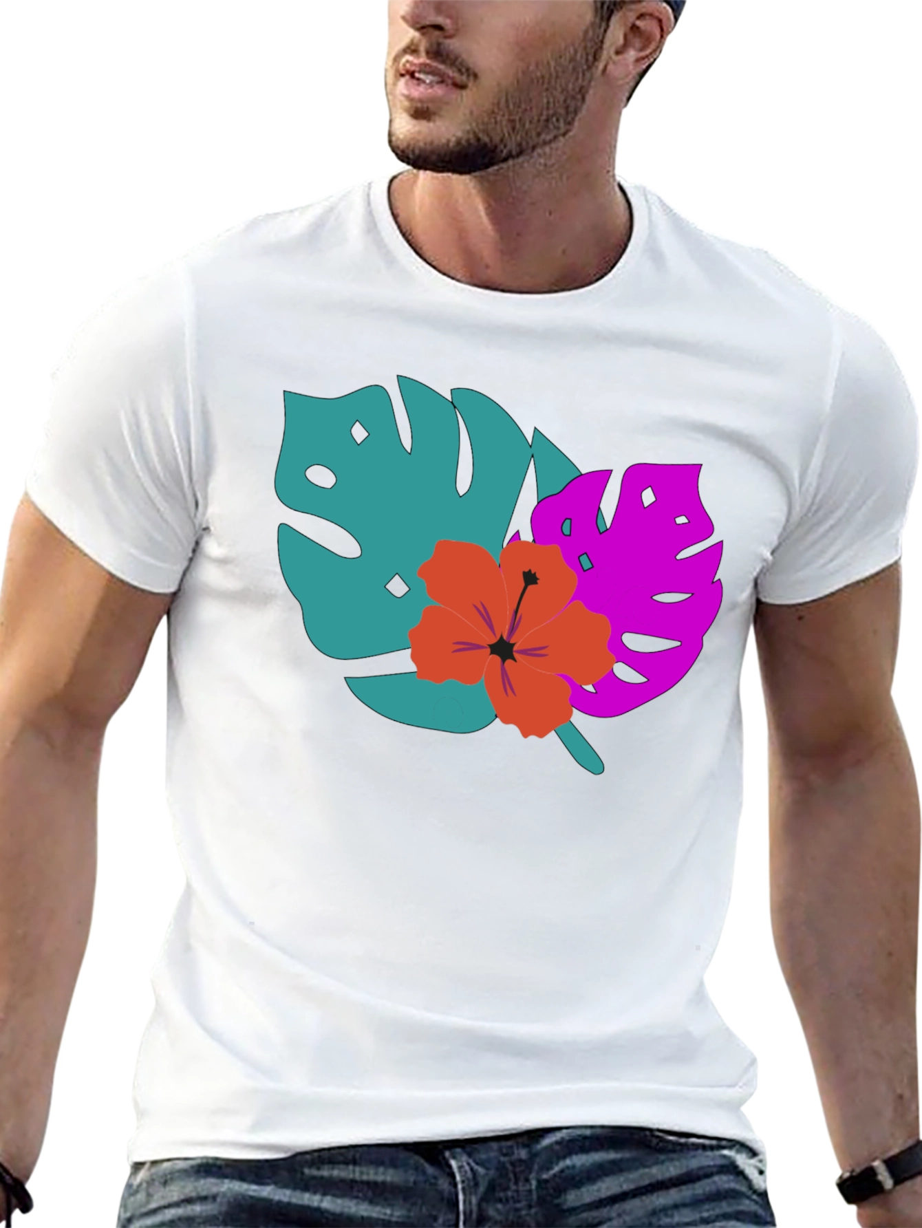 Tropical Graphic Tee - Island Vibes