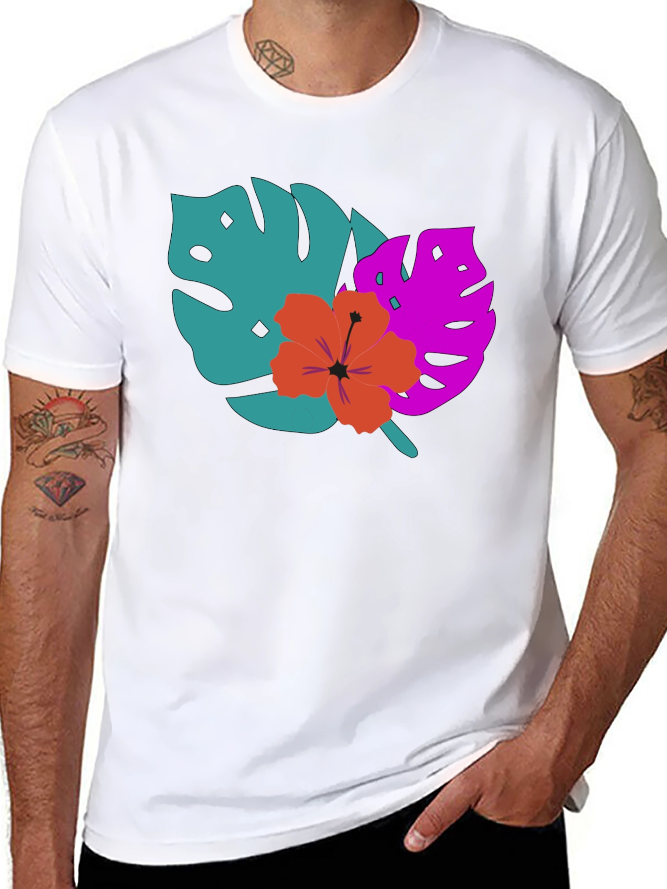 Tropical Graphic Tee - Island Vibes