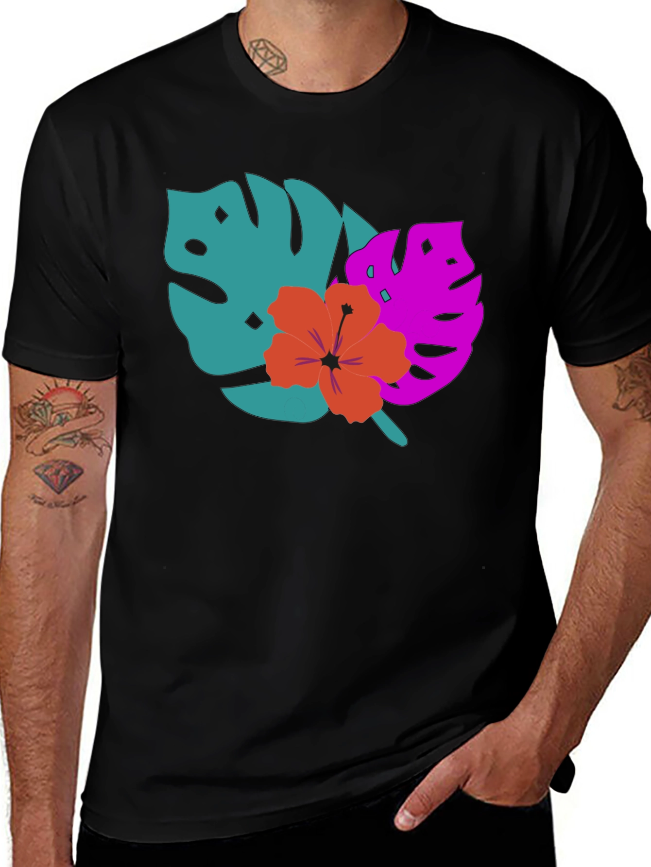 Tropical Graphic Tee - Island Vibes