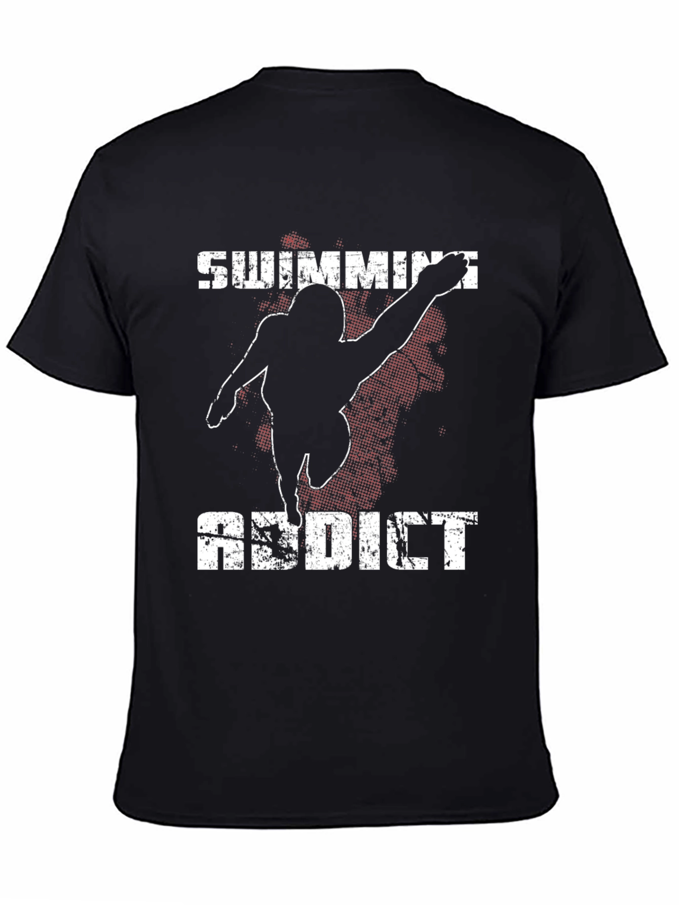 Swimming Addict Black T-Shirt