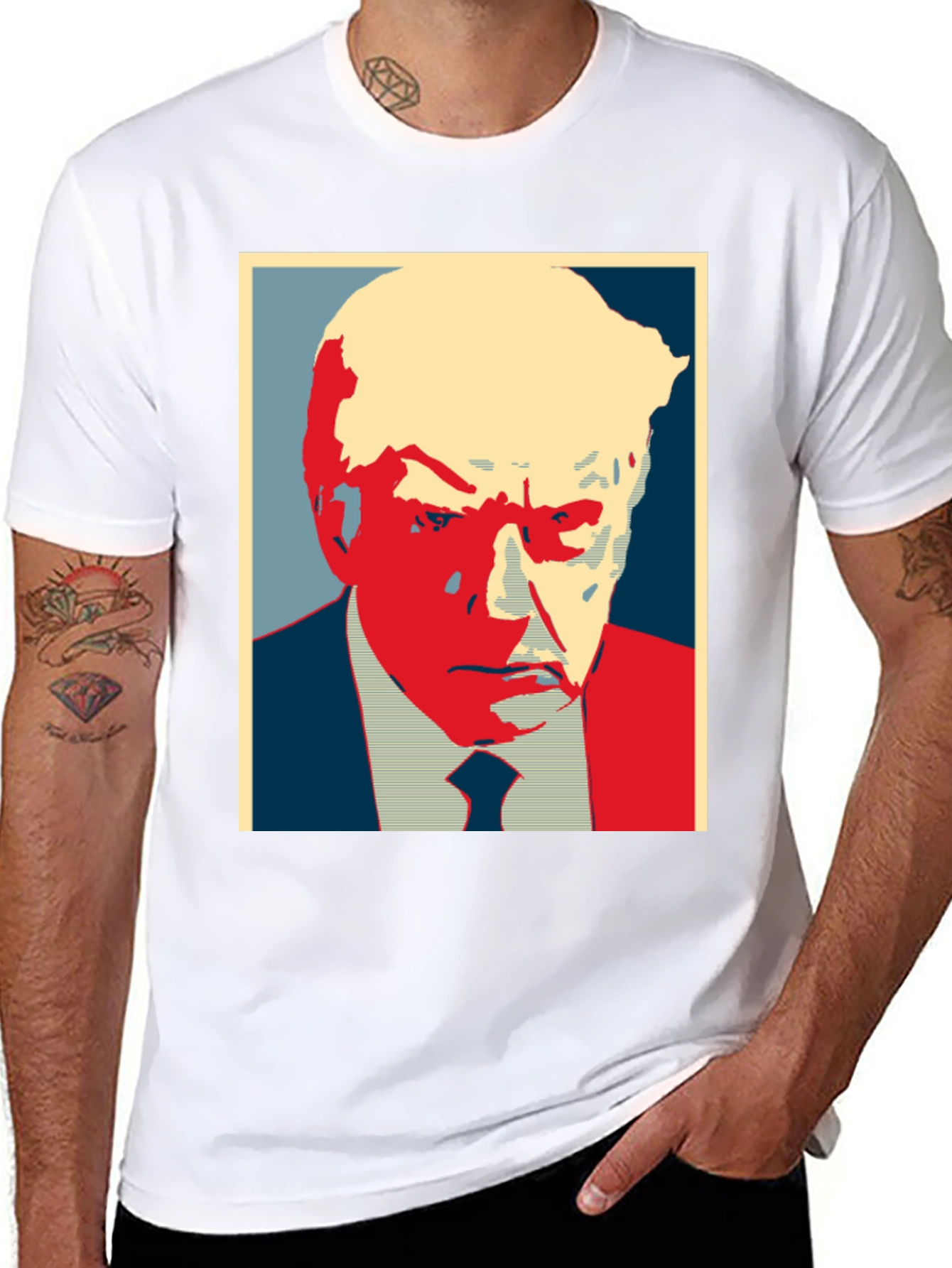 Trump Graphic Print T-Shirt - Political Statement Tee