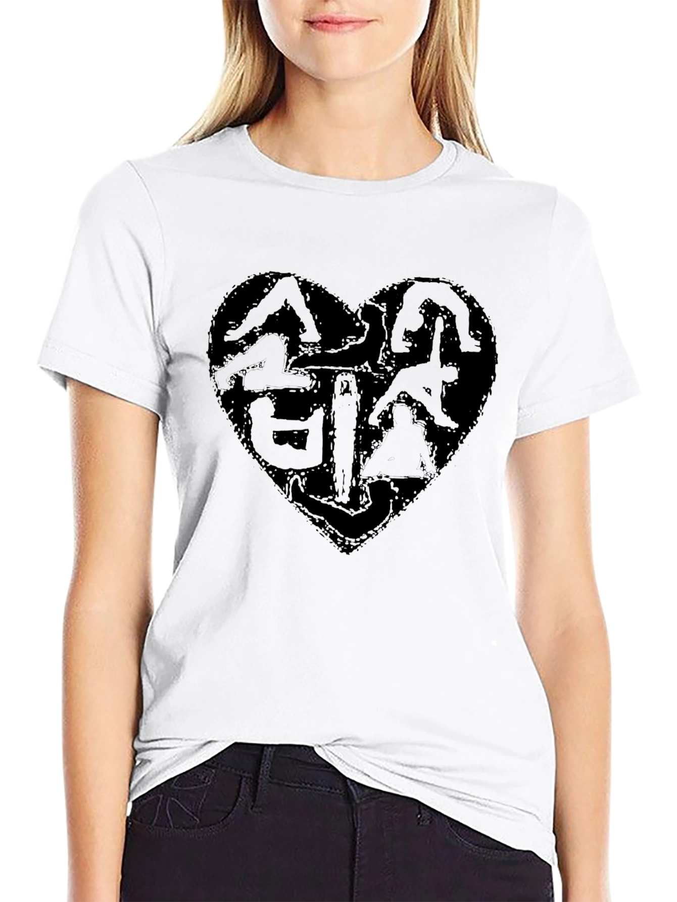 Yoga Heart T-Shirt - Soft Cotton Tee