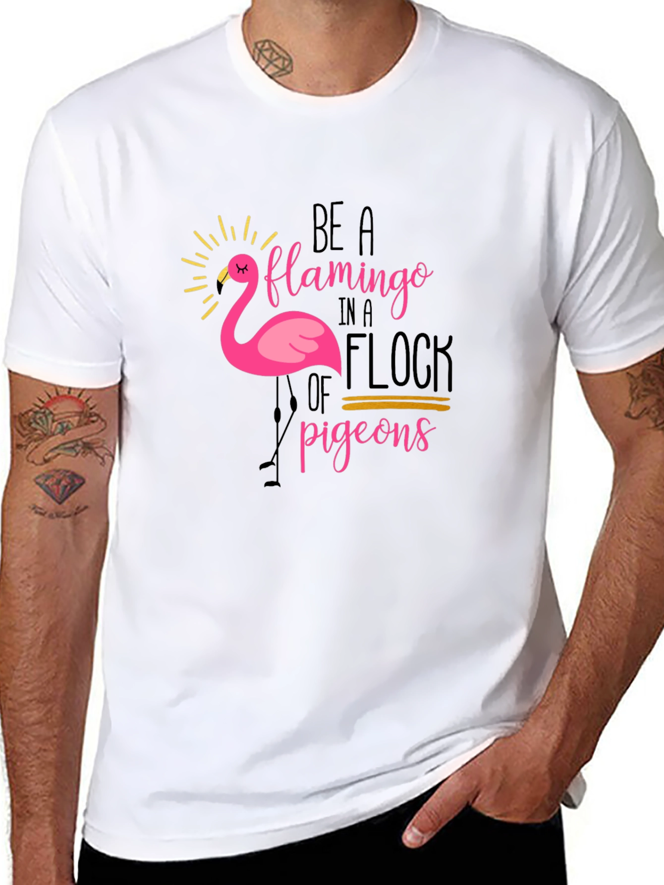 Be a Flamingo T-Shirt - Unique Graphic Tee