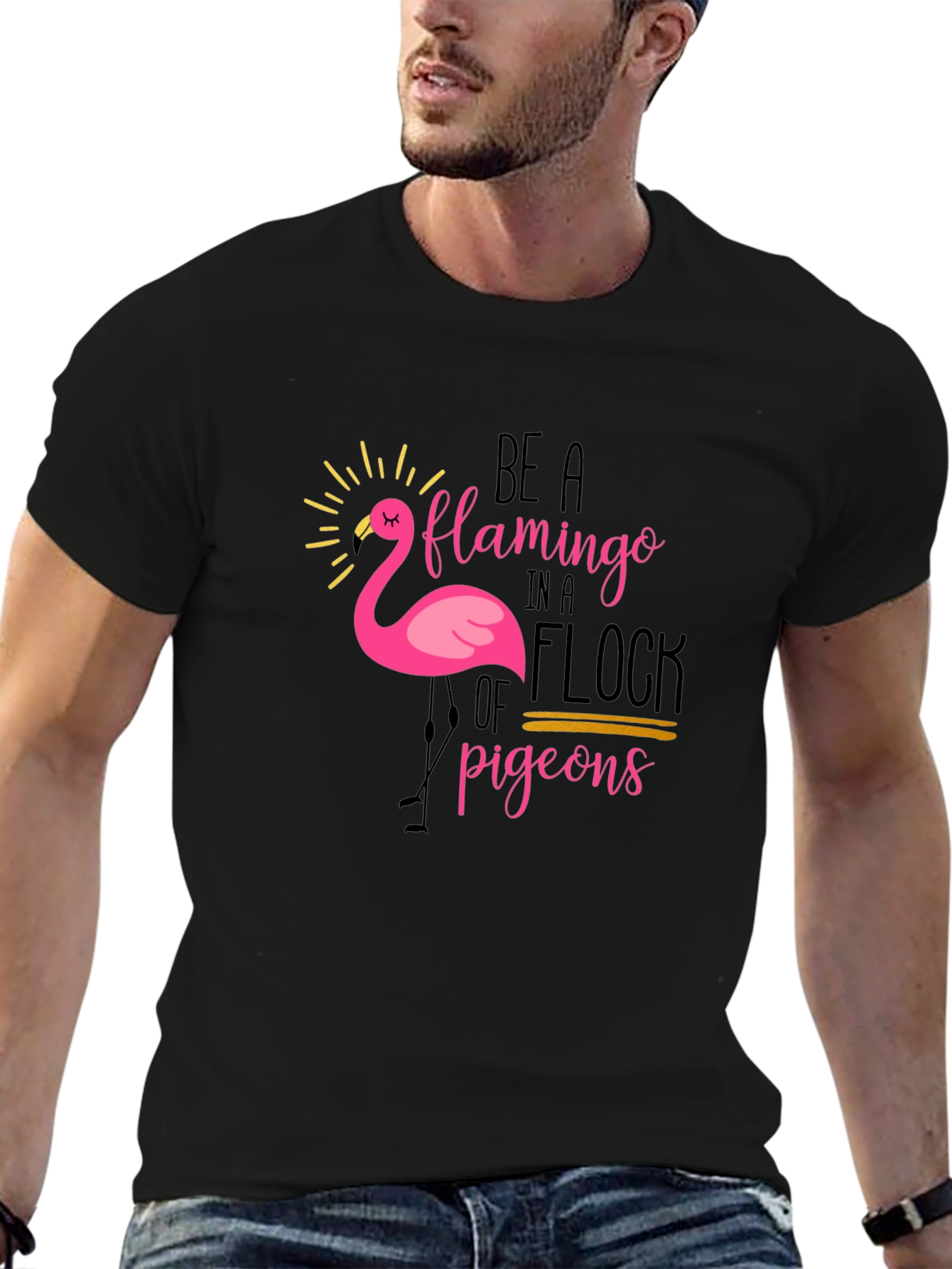 Be a Flamingo T-Shirt - Unique Graphic Tee