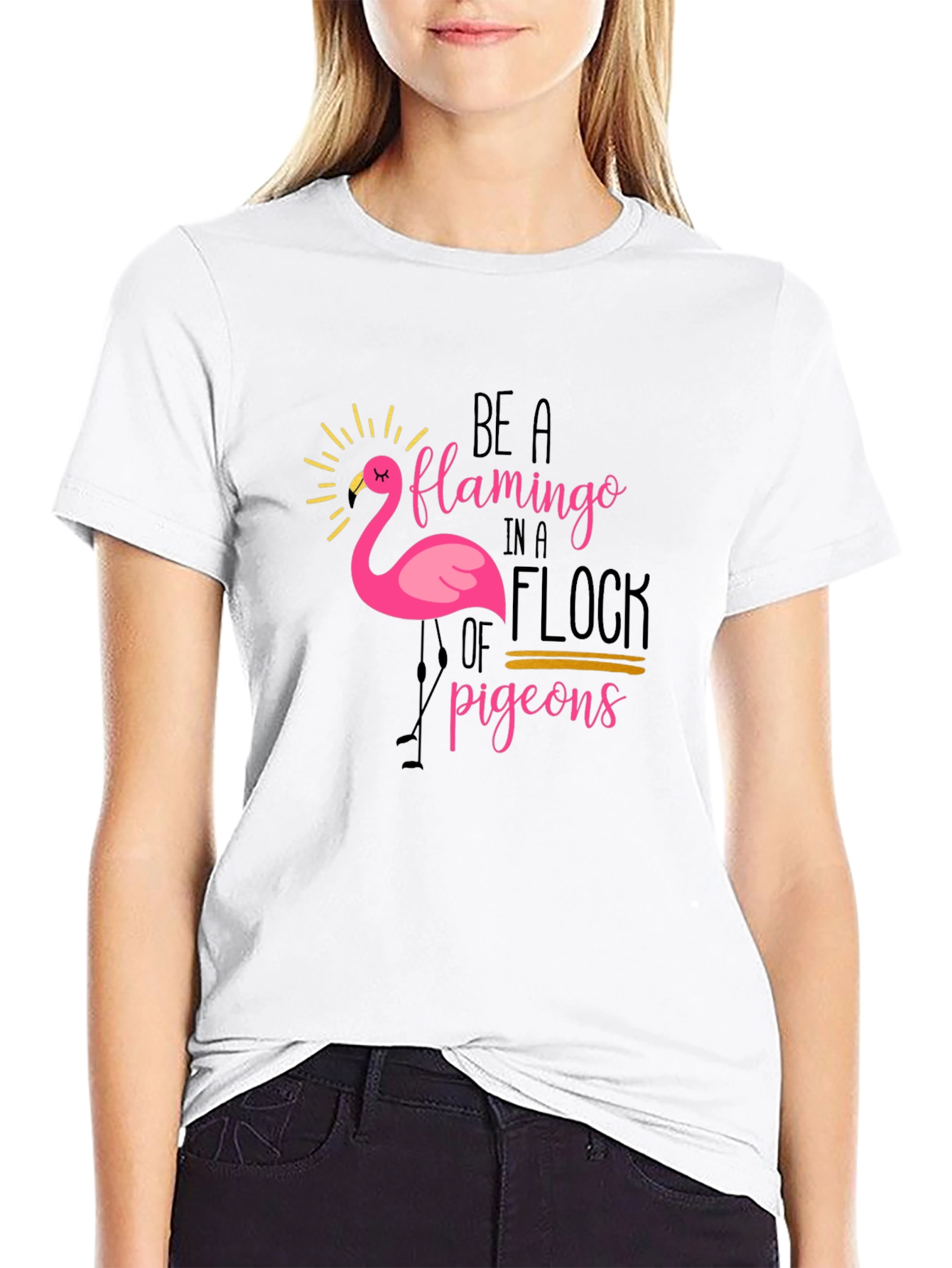 Be a Flamingo T-Shirt - Unique Graphic Tee