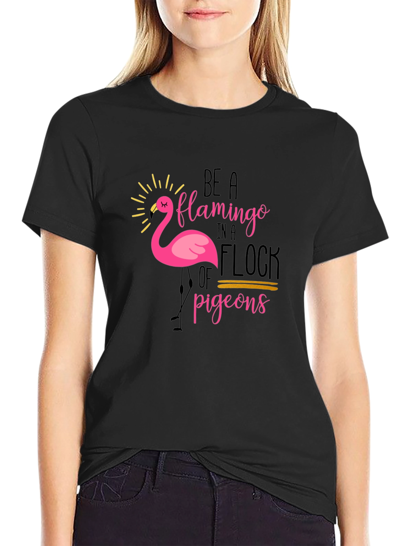 Be a Flamingo T-Shirt - Unique Graphic Tee