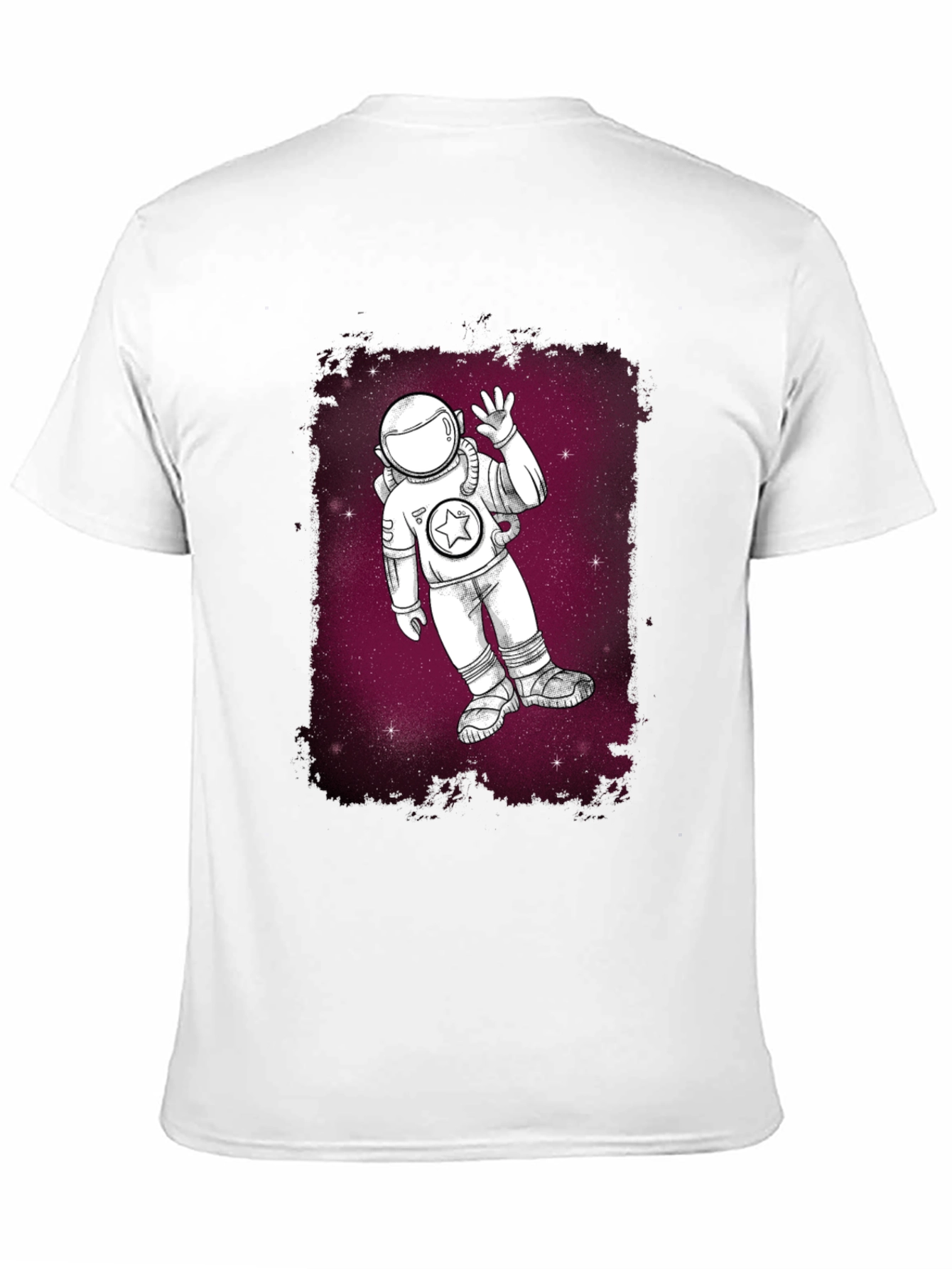 Astronaut in Space Graphic T-Shirt - Black