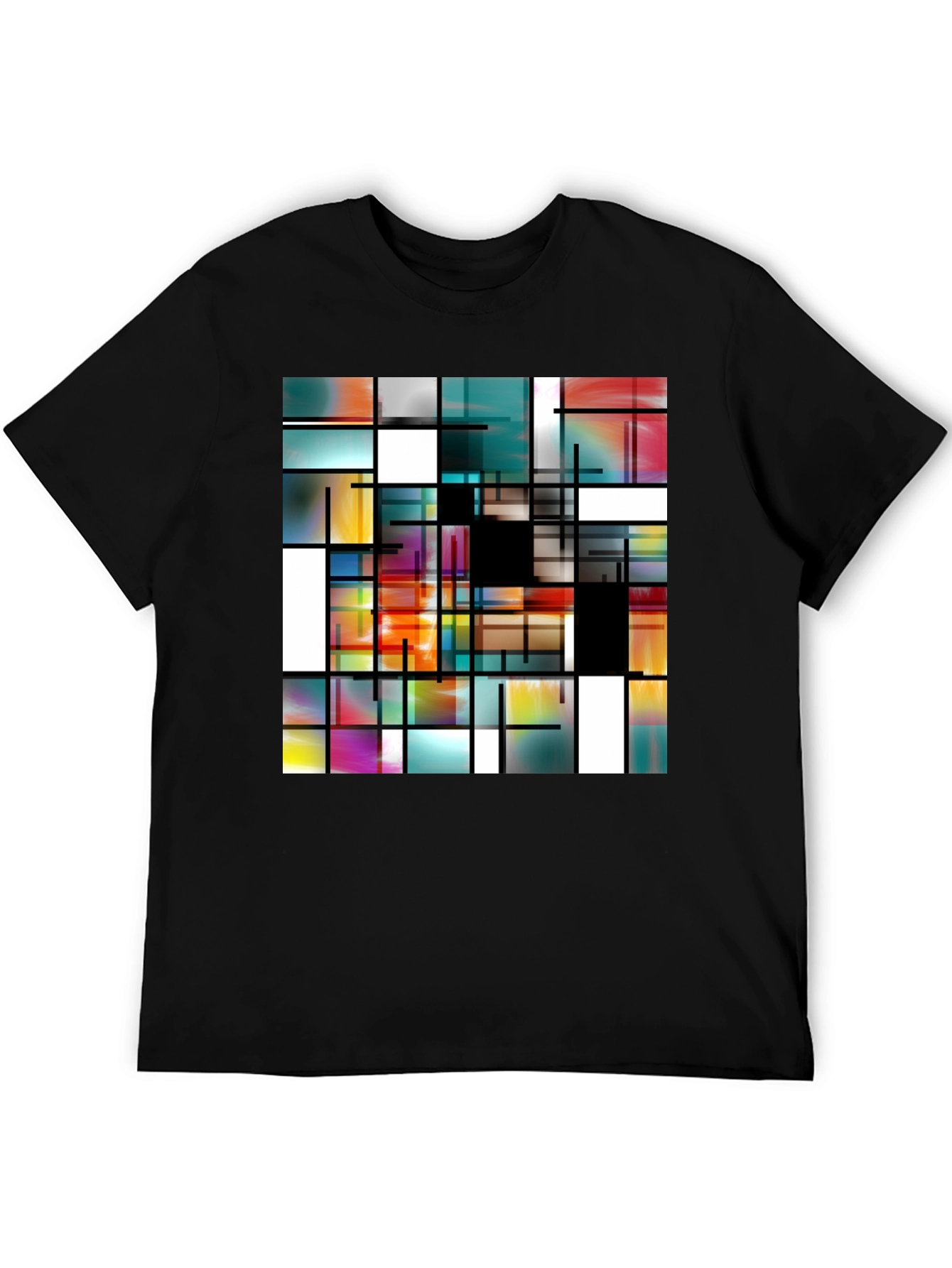 Abstract Art Mens T-Shirt - Modern Design