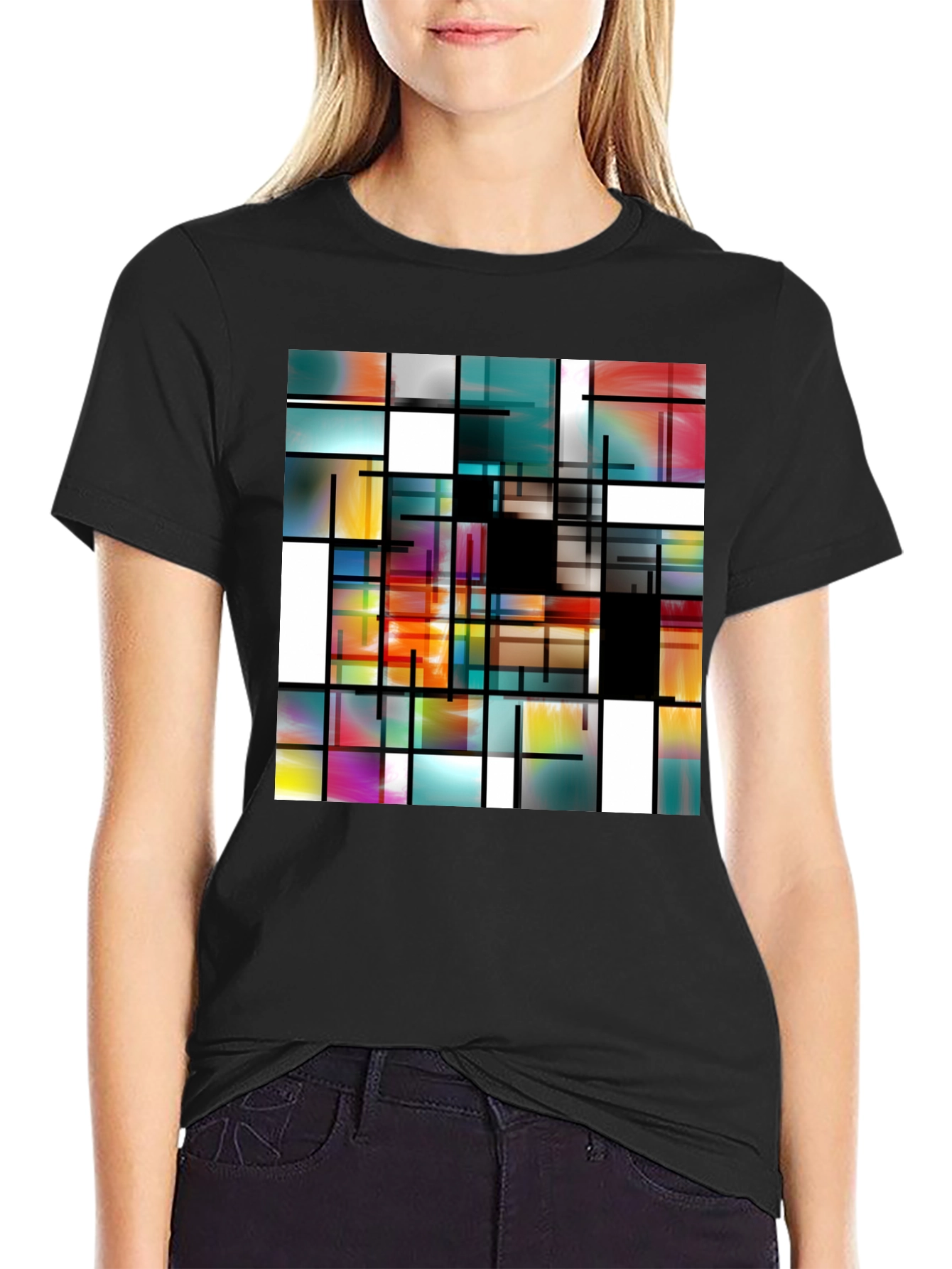 Abstract Art Mens T-Shirt - Modern Design