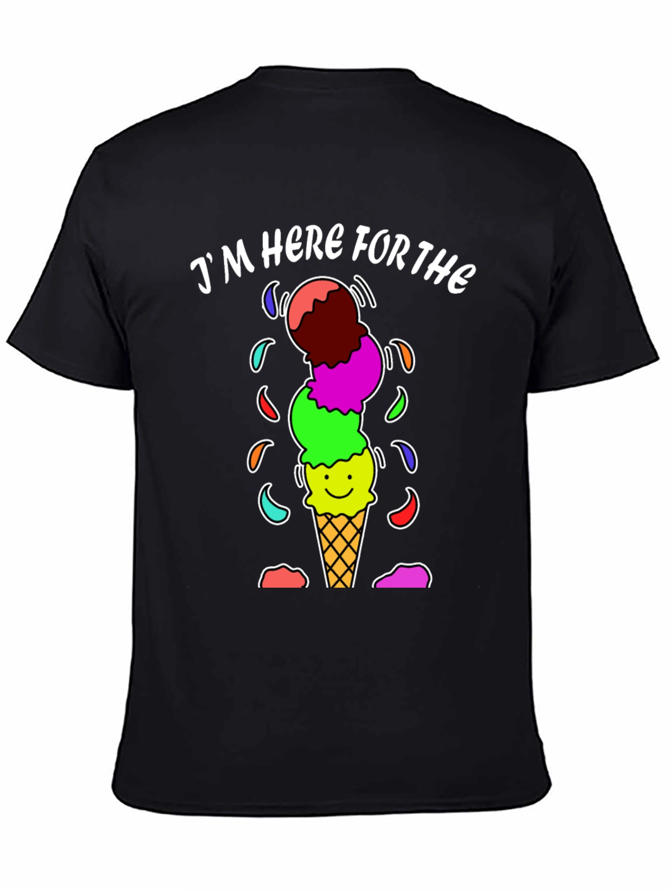 Im Here For The Ice Cream Graphic Tee