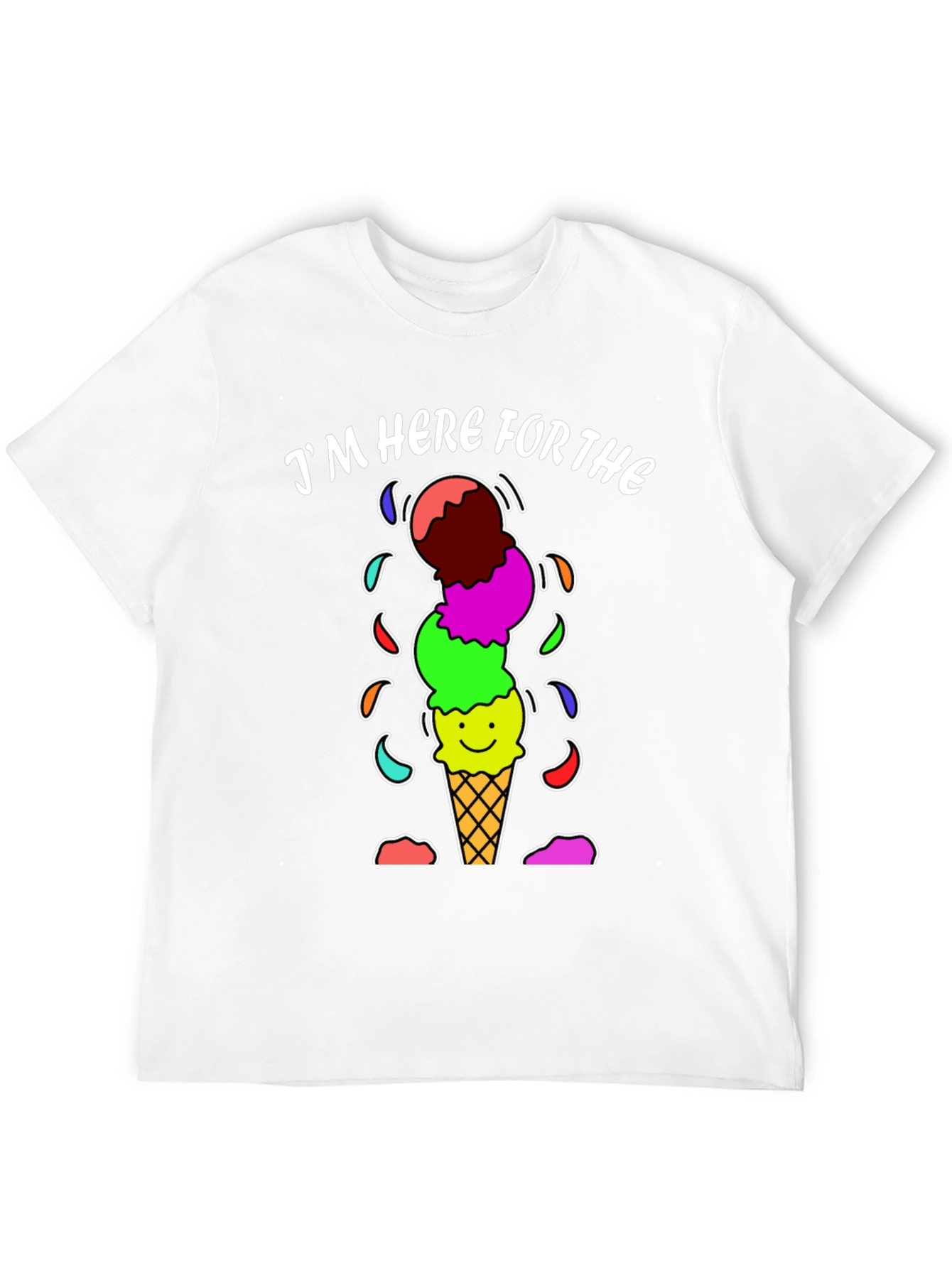 Im Here For The Ice Cream Graphic Tee