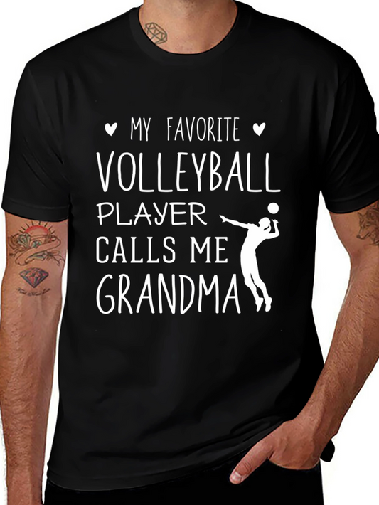 Volleyball Grandma Graphic T-Shirt