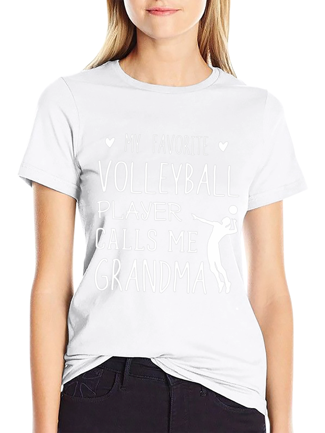 Volleyball Grandma Graphic T-Shirt