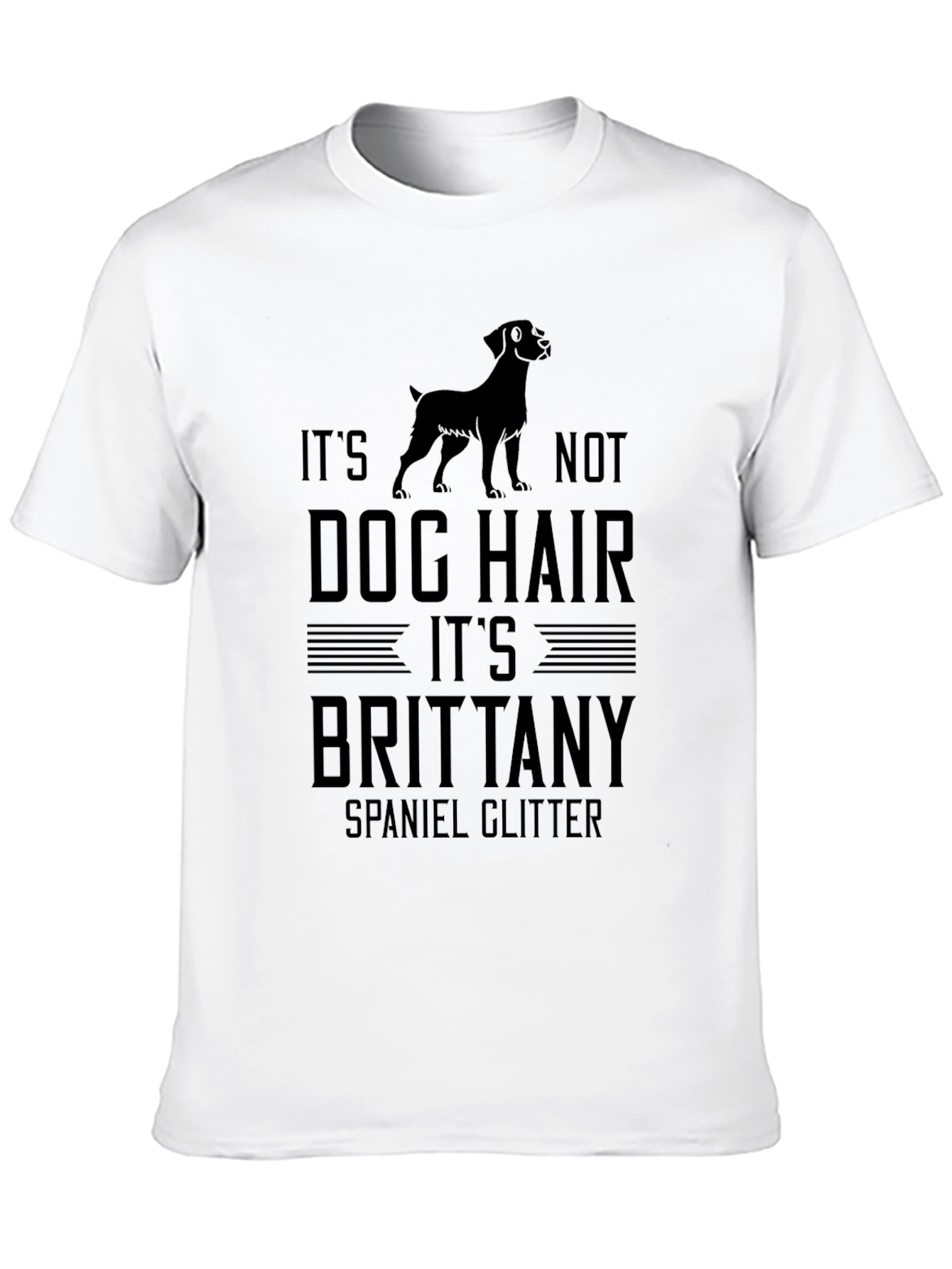 Brittany Spaniel Glitter T-Shirt - Dog Hair Tee
