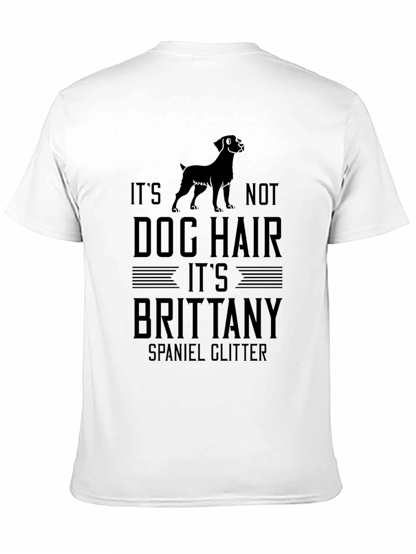 Brittany Spaniel Glitter T-Shirt - Dog Hair Tee