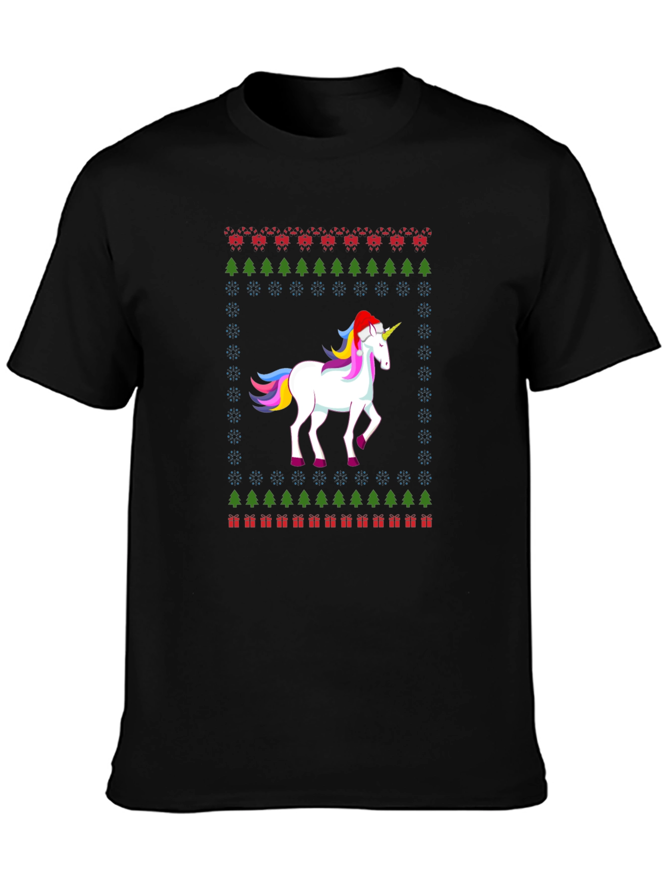 Festive Unicorn Christmas T-Shirt