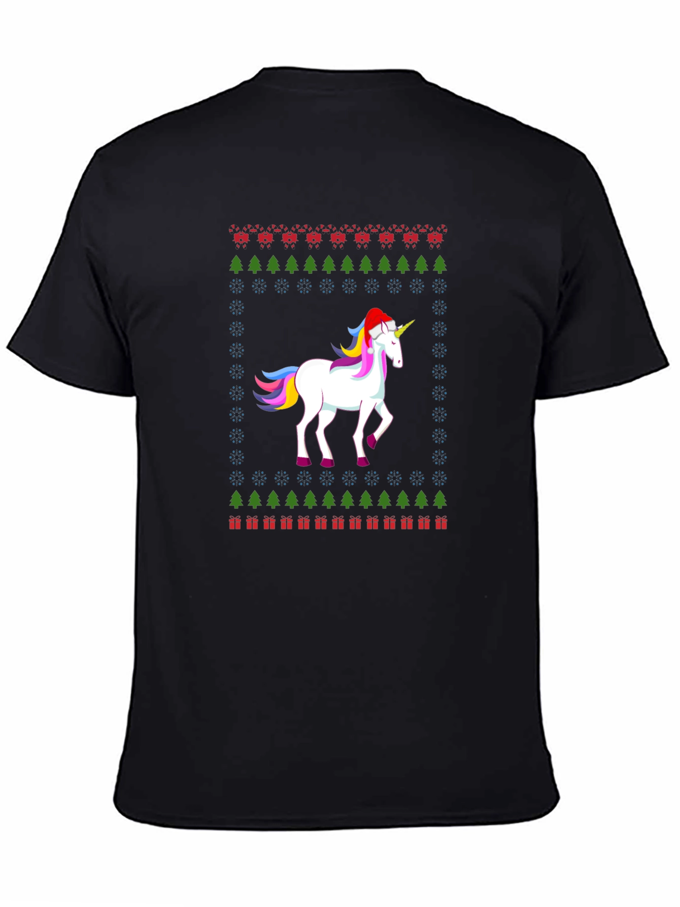 Festive Unicorn Christmas T-Shirt
