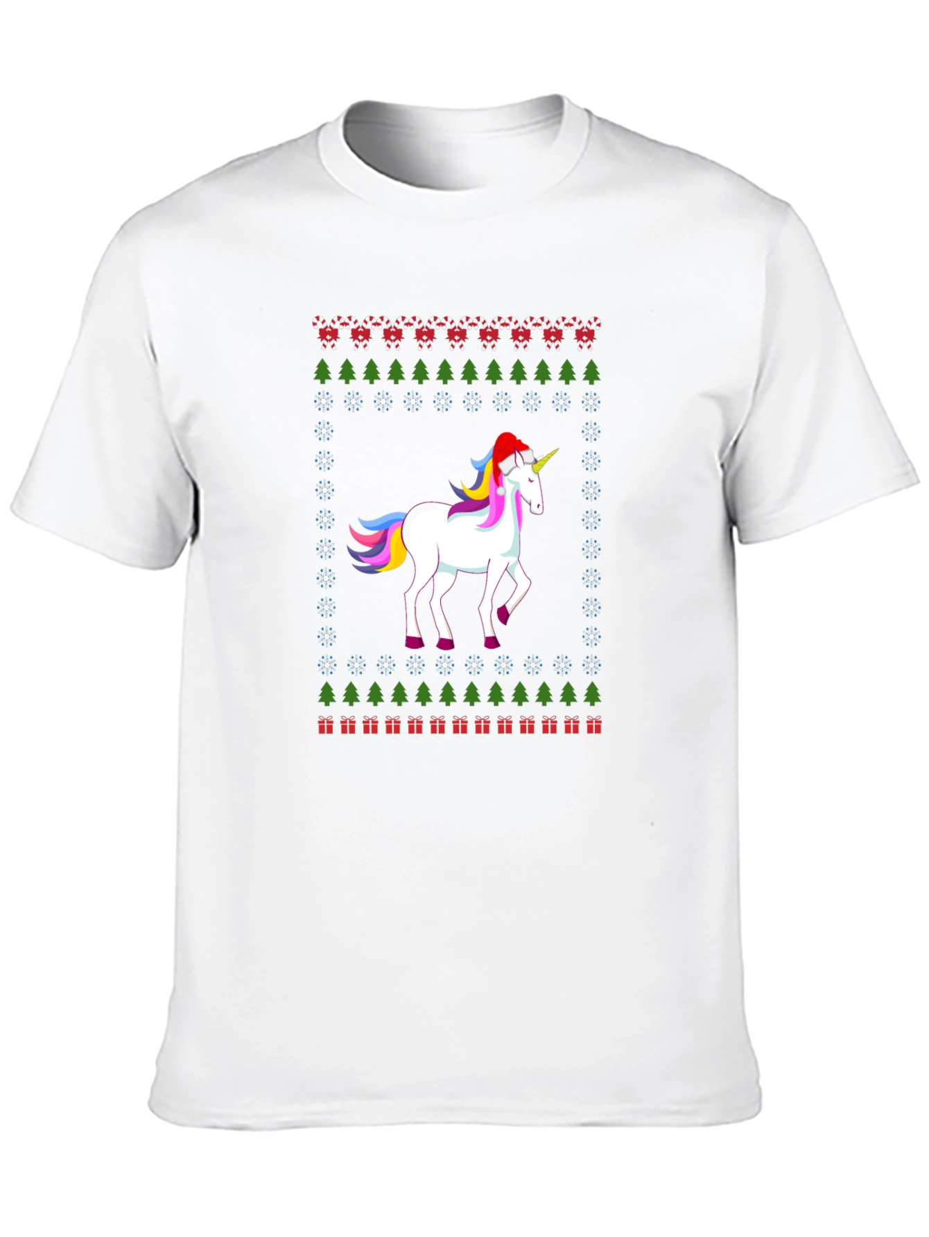 Festive Unicorn Christmas T-Shirt