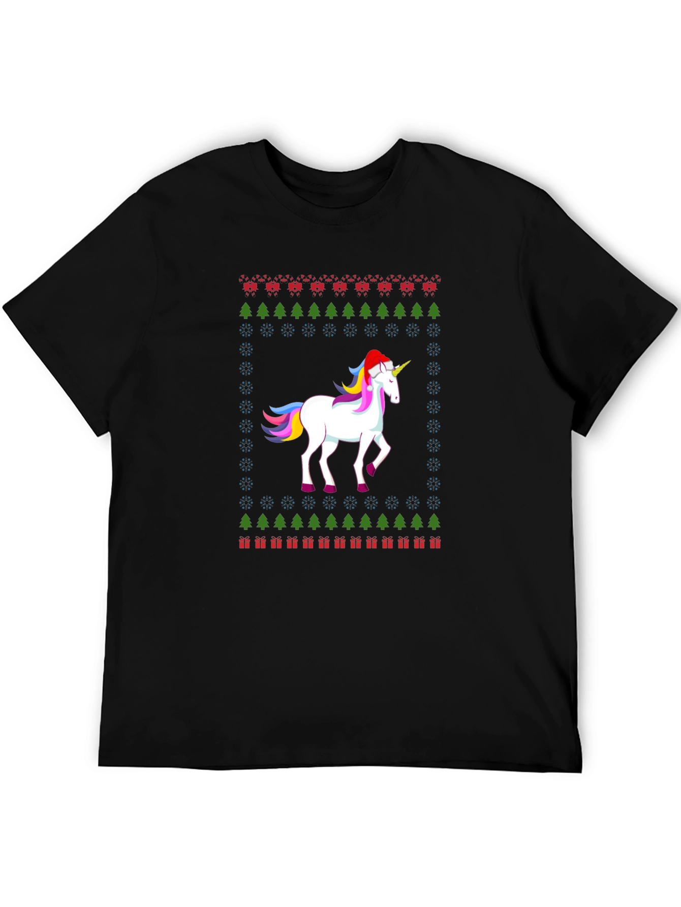 Festive Unicorn Christmas T-Shirt