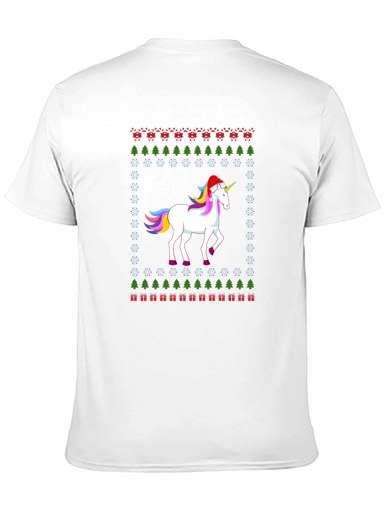 Festive Unicorn Christmas T-Shirt