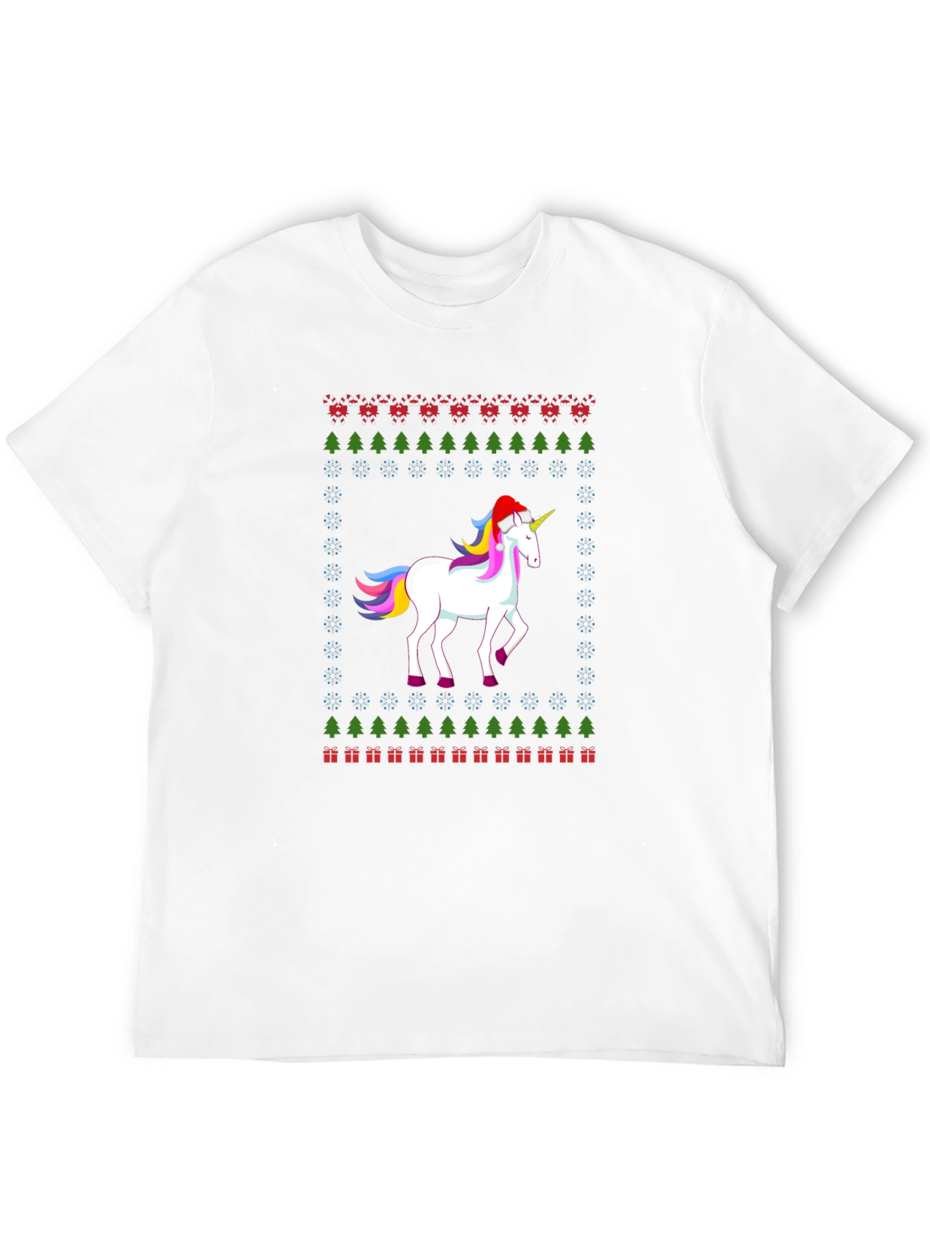 Festive Unicorn Christmas T-Shirt