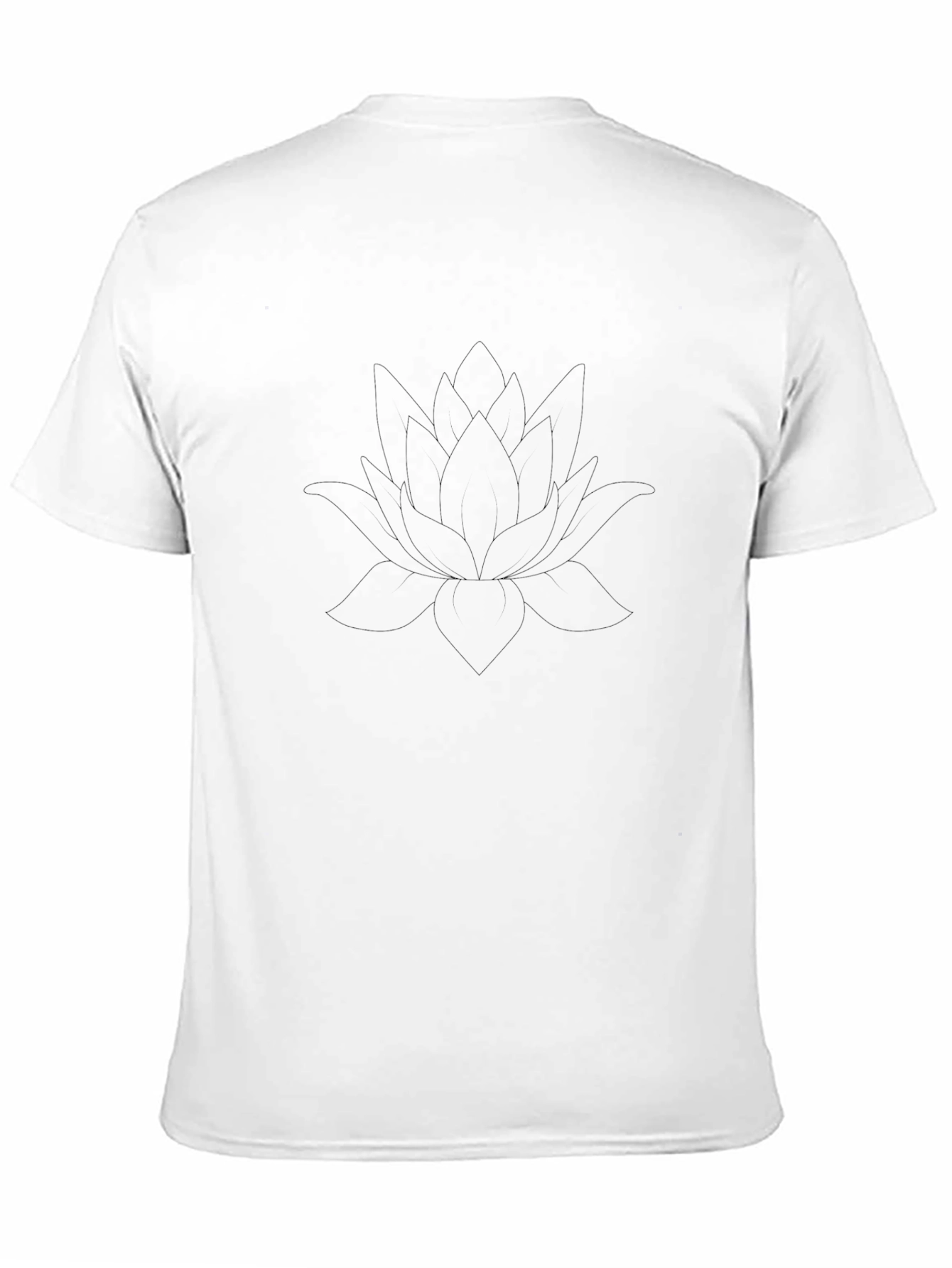 Black Lotus Graphic T-Shirt - Minimalist Design