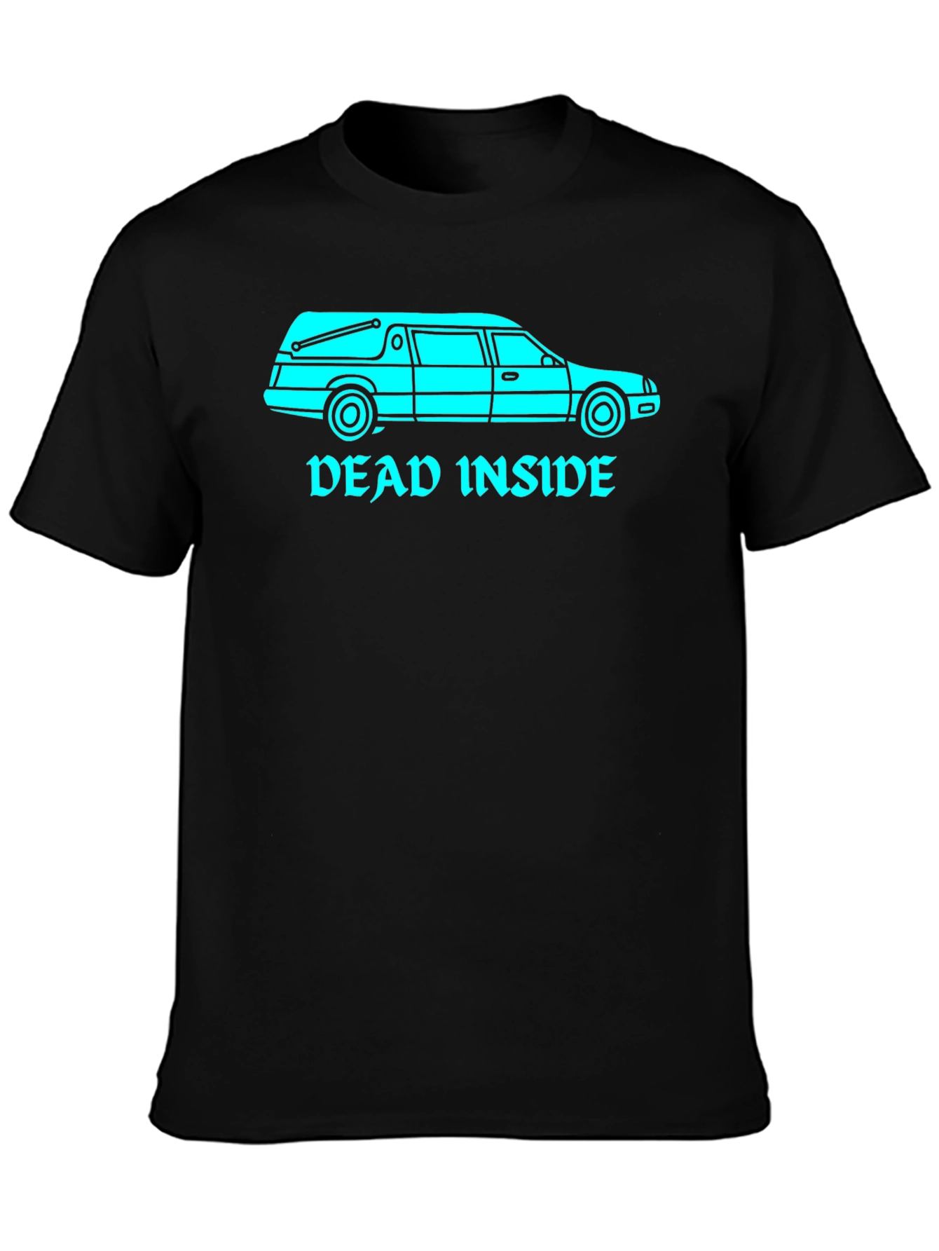 Dead Inside Hearse Graphic T-Shirt - Black