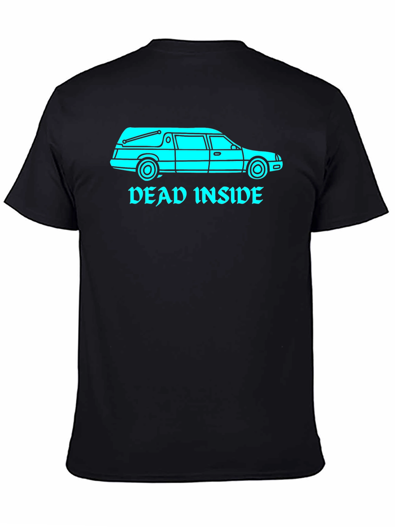 Dead Inside Hearse Graphic T-Shirt - Black