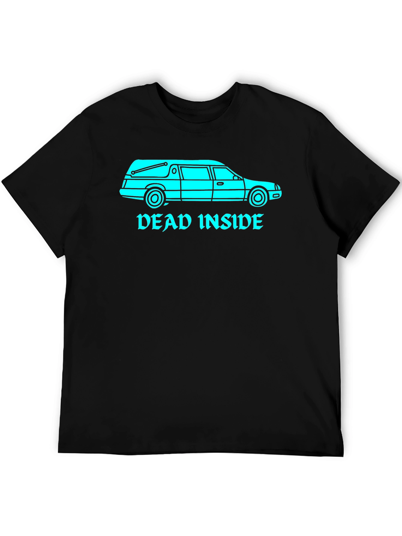Dead Inside Hearse Graphic T-Shirt - Black