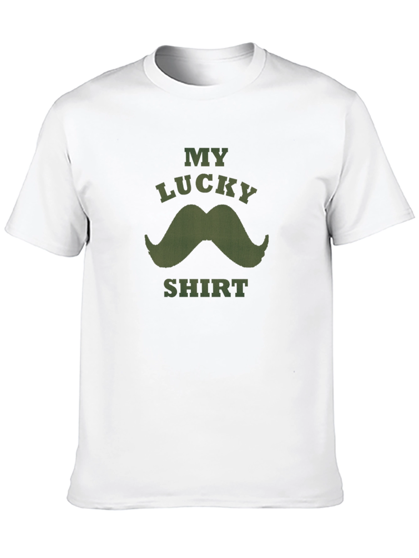 Lucky Mustache Graphic Tee - Mens Black T-Shirt