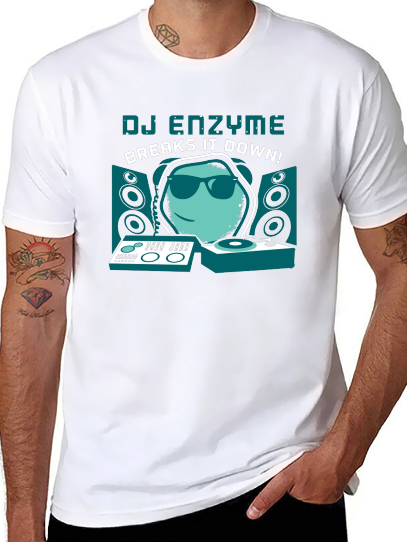 DJ Enzyme Graphic T-Shirt - Black
