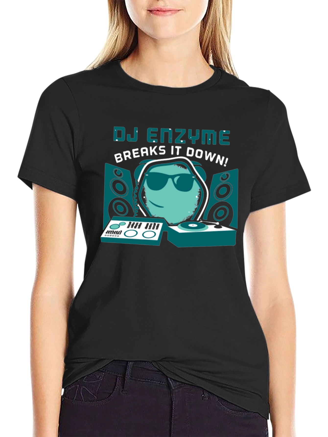 DJ Enzyme Graphic T-Shirt - Black