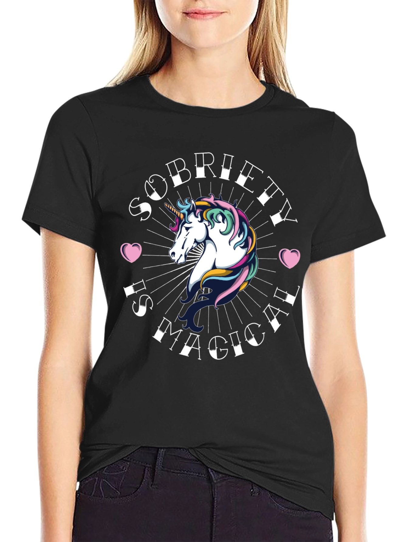 Sobriety Is Magical Unicorn T-Shirt