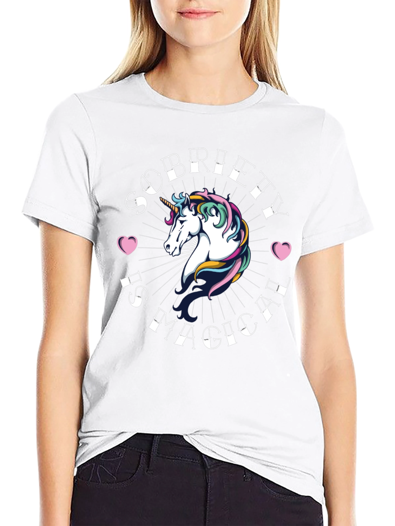 Sobriety Is Magical Unicorn T-Shirt