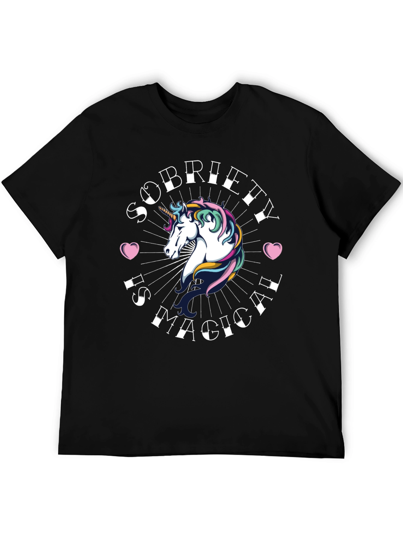 Sobriety Is Magical Unicorn T-Shirt