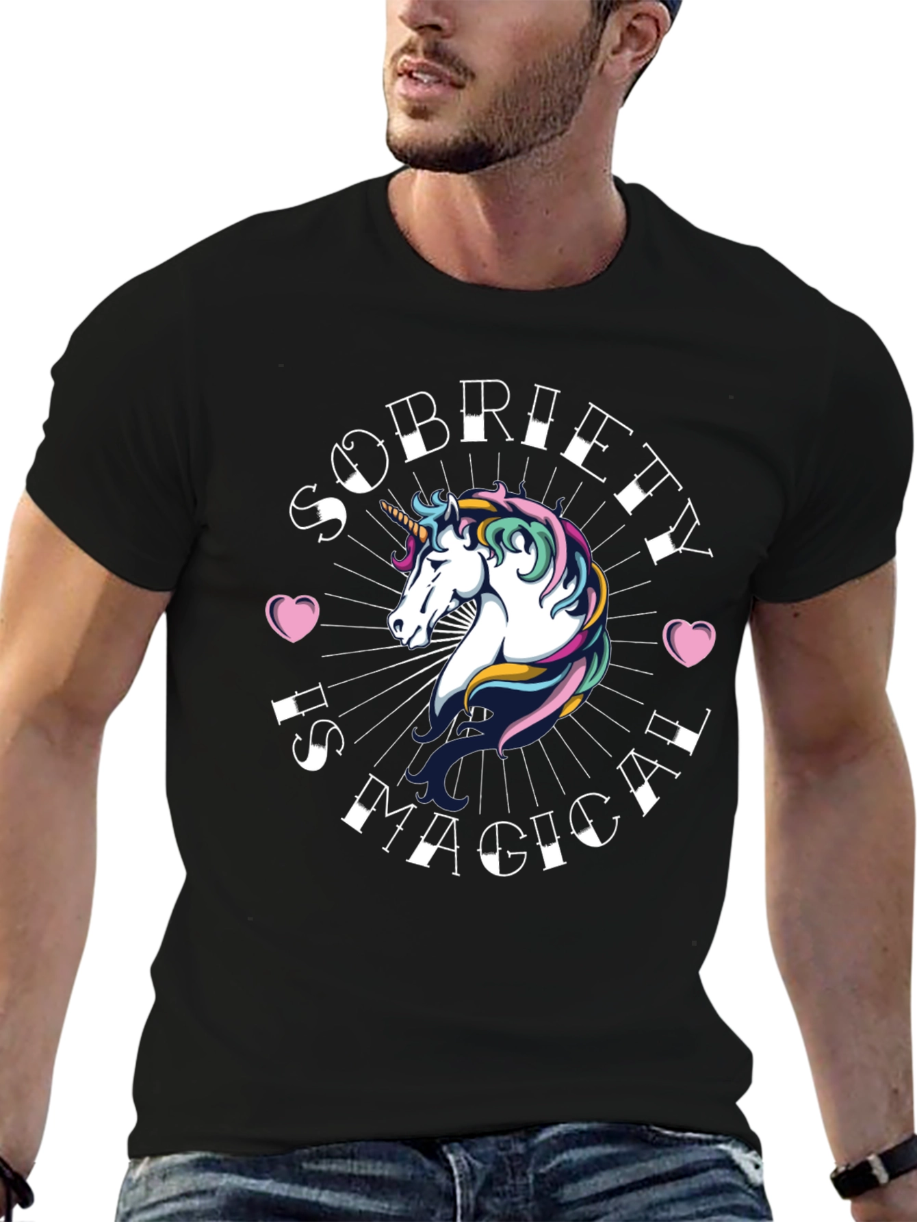 Sobriety Is Magical Unicorn T-Shirt