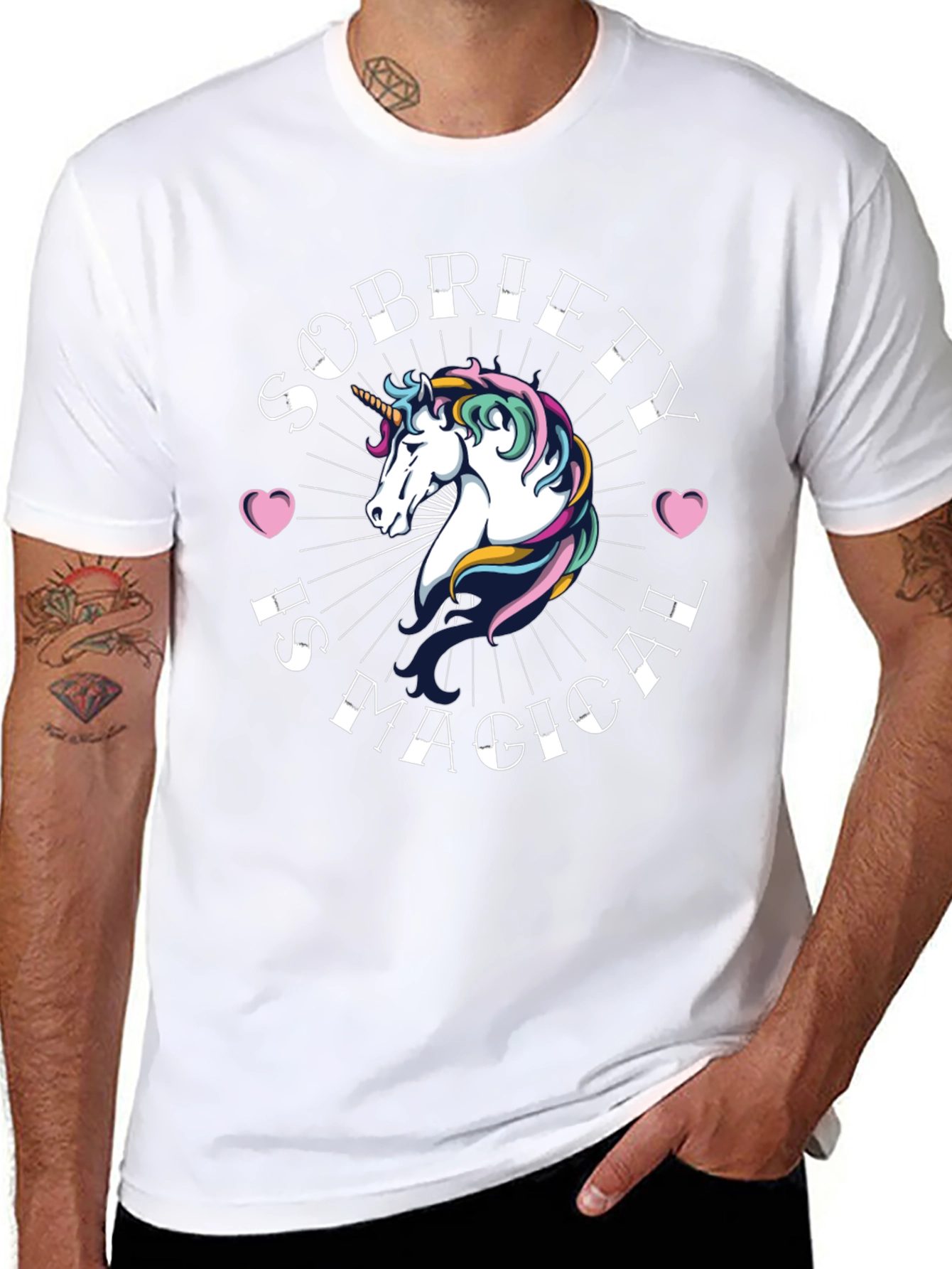 Sobriety Is Magical Unicorn T-Shirt