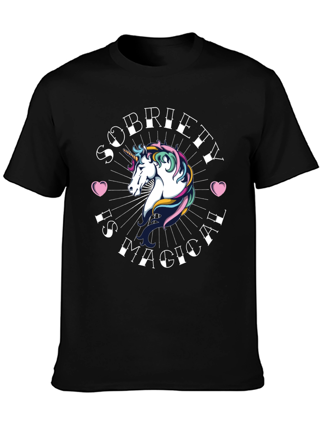 Sobriety Is Magical Unicorn T-Shirt